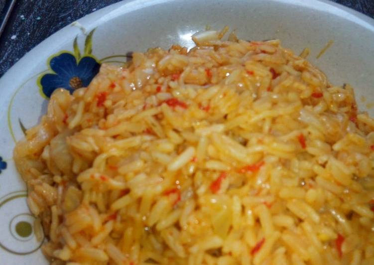 Step-by-Step Guide to Prepare Ultimate Jellop rice with spaghetti