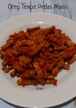 Foto resep Oreg Tempe Pedas Manis