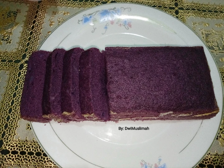 Langkah Gampang Membikin Resep Bolu Ubi Ungu (Kukus) yang Lezat Anti Ribet, Uenak Banget