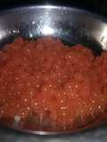 Falso caviar de tomate