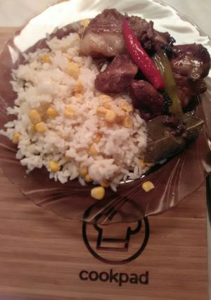 Vietnámi, csilis, húsos szalonna sültek, kukoricás 🌽 🍚rizzsel recept fotója
