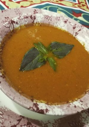 صورة لوصفة شوربة الطماطم بالكريمة