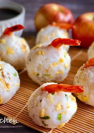 鮮蝦飯糰 的食譜成品照片