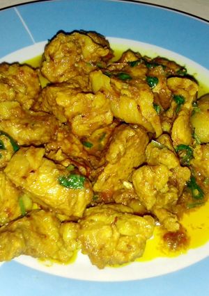 A picture of Easy Pork Curry Northeast Indian Style(super spicy).