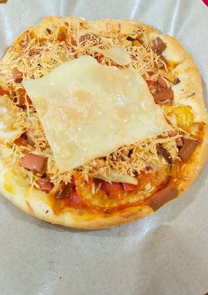 Foto resep Pizza mini sosis panggang