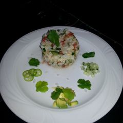 A picture of Cauliflower ceviche.