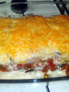 A picture of Airam's lasagna.