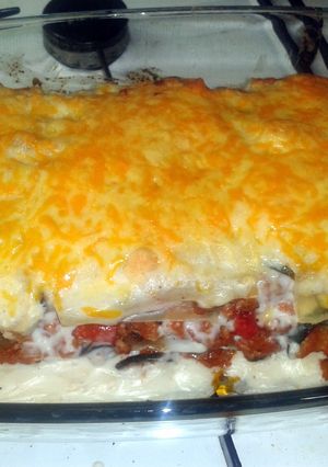 A picture of Airam's lasagna.