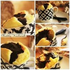 A picture of Chocolate mug bread pudding ♡.