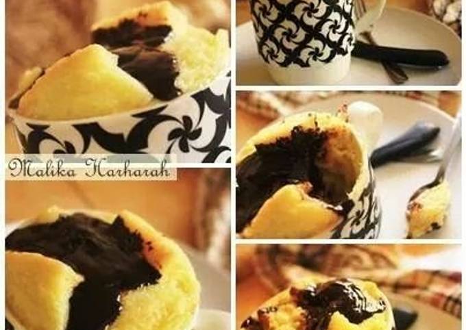 Simple Way to Prepare Super Quick Homemade Chocolate mug bread pudding ♡