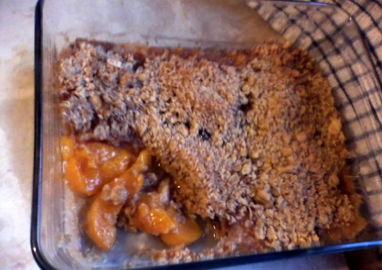 Recipe of Homemade Peach Crumble