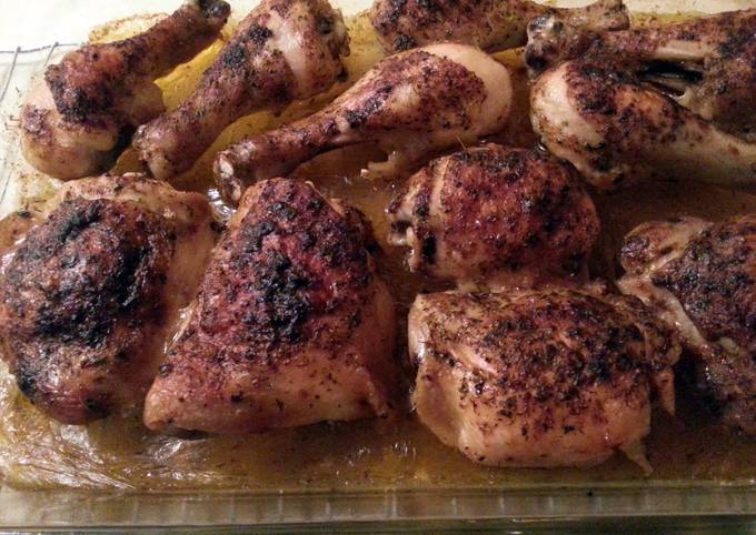 Recipe of Homemade Chicken - Seasoned &amp; Oven Baked