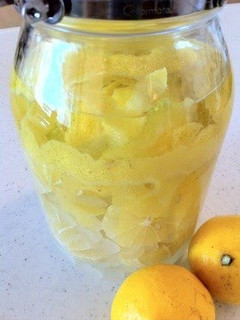 A picture of Rich Refreshing Homemade Lemon Liqueur.