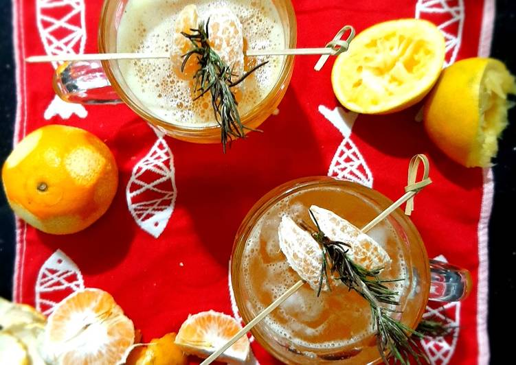 Recipe of Speedy Passion-orange-rosemary shandy