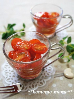 A picture of Marinated Cherry Tomatoes.