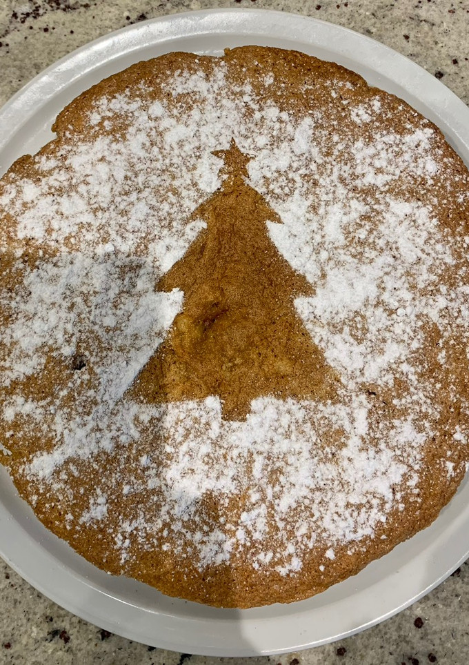 Una foto de Tarta De Santiago en Navidad