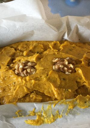 A picture of Pumpkin cake x rice flour without sugar.