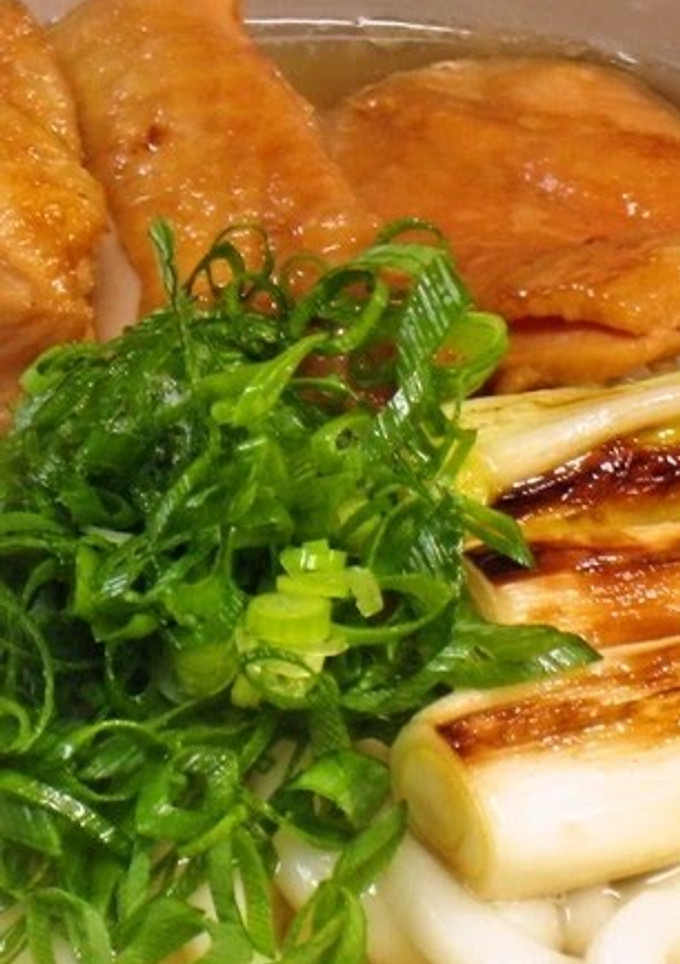 A picture of Duck-Nanban Udon Made with Chicken.