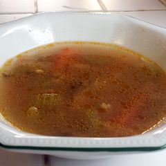 A picture of Chicken and Celery Throat soother Soup.