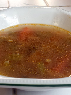 A picture of Chicken and Celery Throat soother Soup.