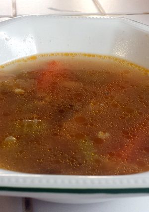 A picture of Chicken and Celery Throat soother Soup.