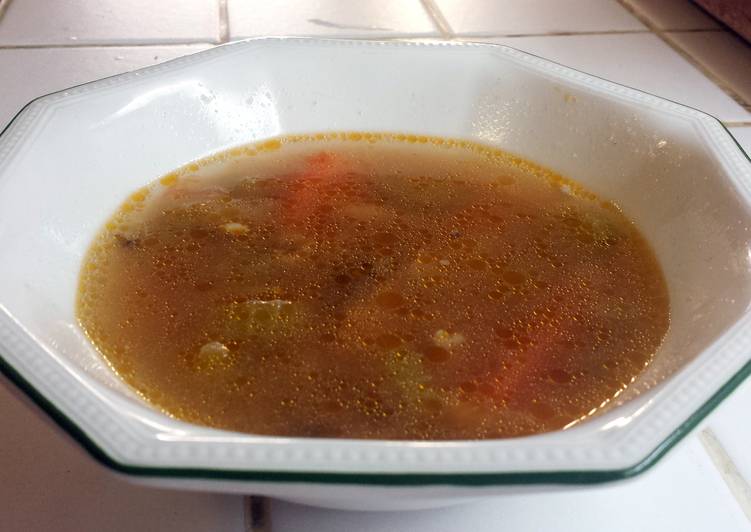 Steps to Make Favorite Chicken and Celery Throat soother Soup