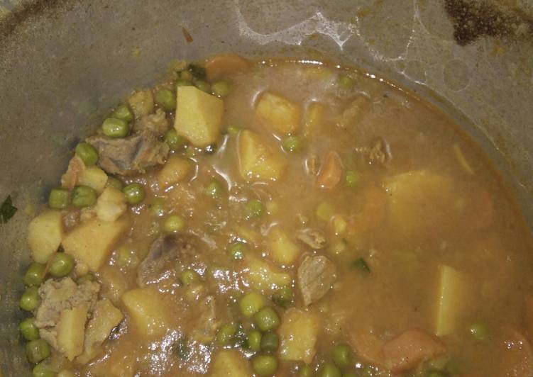 Simple Way to Make Homemade Mixed Minji stew(peas)