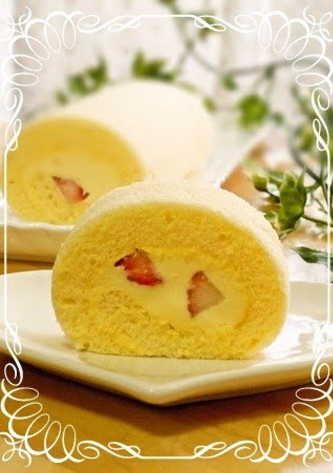 A picture of Moist Fluffy Roll Cake.