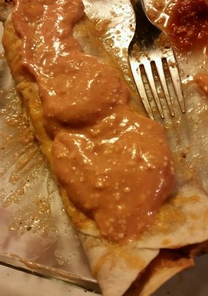 A picture of Crockpot enchiladas.