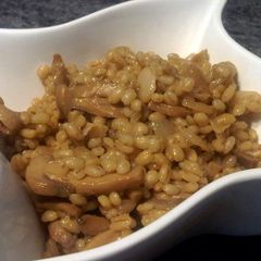 A picture of Barley and Mushroom Dish - Healthy & Vegan!.
