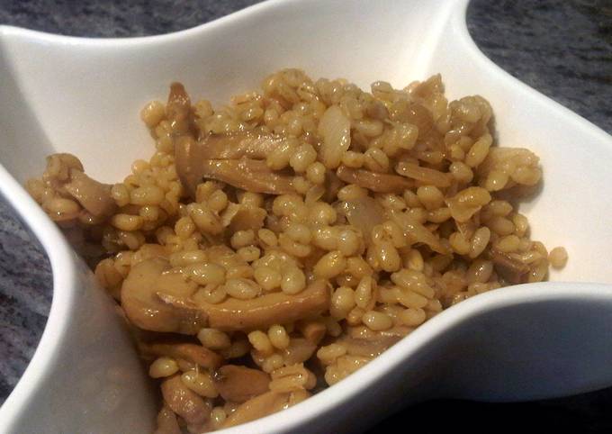 Step-by-Step Guide to Make Quick Barley and Mushroom Dish - Healthy &amp; Vegan!