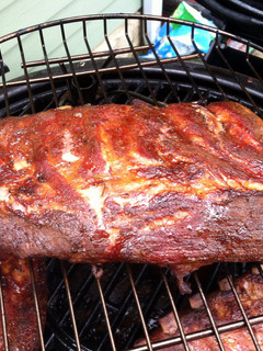 A picture of Spiced Smoked Ribs with Orange Soda Sauce.