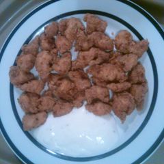 A picture of Chicken nuggets.