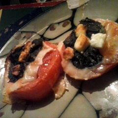 A picture of Brad's greek tomato appetizer.