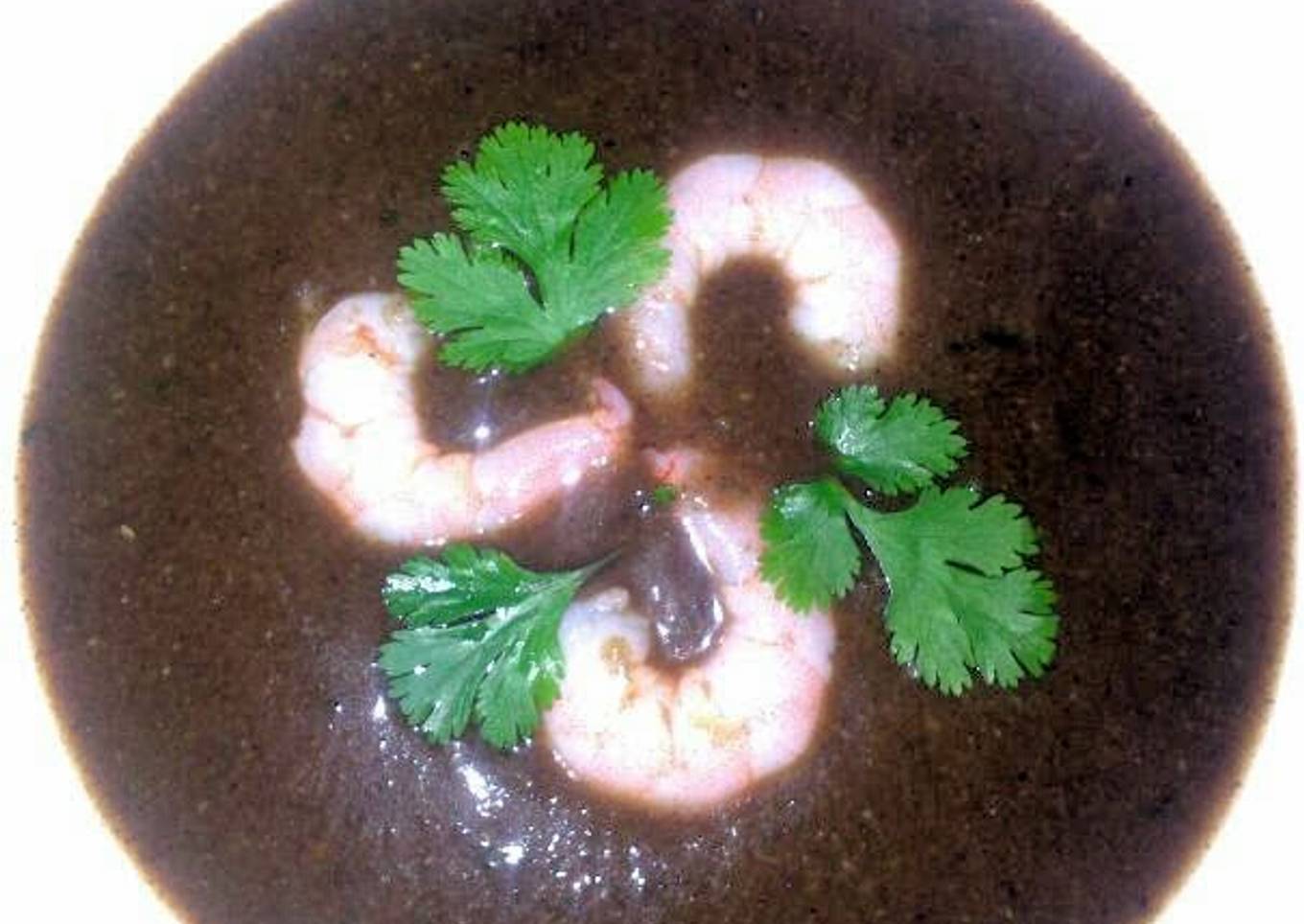 sig's Asparagus,Prawn and Mushroom Soup