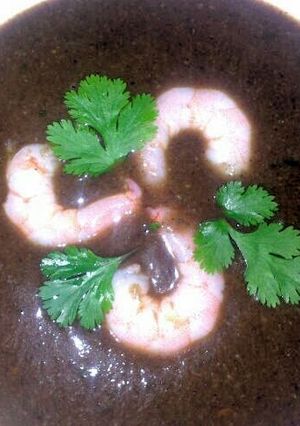 A picture of sig's Asparagus,Prawn and Mushroom Soup.