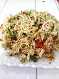 أرز بخضر وسمك