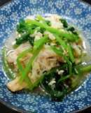 涼拌菠菜金針菇