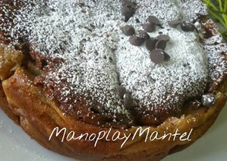 Bizcocho de plátano y chocolate con leche en gme, gmf y tradicional