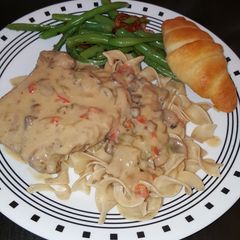 A picture of Stroganoff Smothered Pork Chops.
