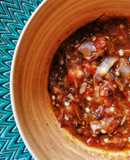 Salsa asada en freidora de aire