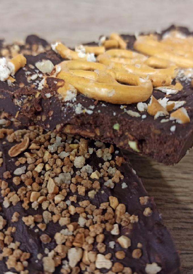 Una foto de Tableta de chocolate/ turrón casero rápido