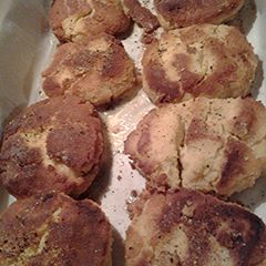 A picture of Coconut egg cakes.