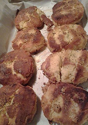 A picture of Coconut egg cakes.