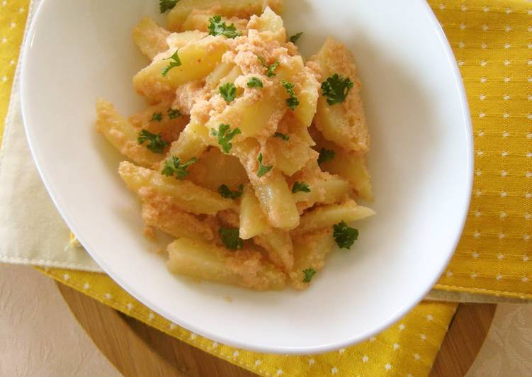 Simple Way to Prepare Any-night-of-the-week Potato and Mentaiko Mayo Stir Fry