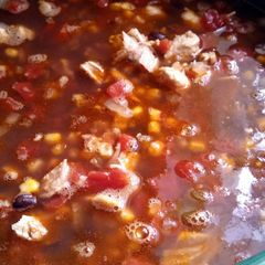 A picture of Chicken Tortilla Soup.