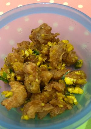 Foto resep Udang Kriuk Saus Telur Asin (Mpasi 18+)