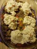 Beef Pot Pie with Drop Biscuits