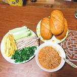 Hình của món Bánh mì pate thịt bằm (không gan).