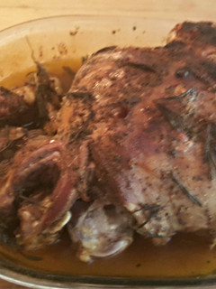 A picture of Roasted Leg of Lamb.